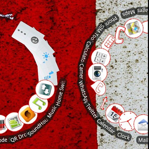 Red &amp; White Go Launcher EX icon