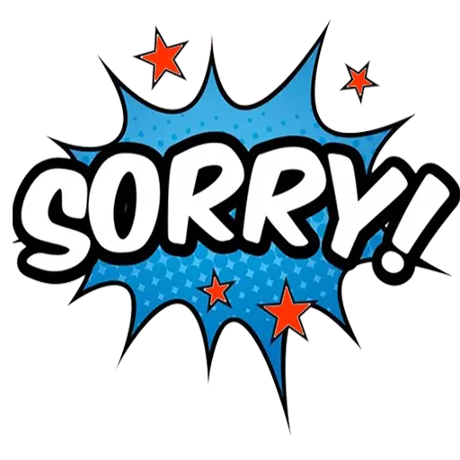 I Am Sorry Stickers icon