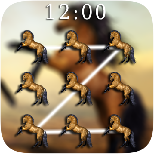 Horses Pattern Lock Screen 🐴 icon