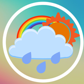 Weather and clock widget icon