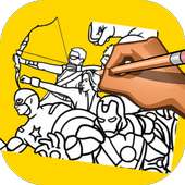 How to Draw Superheroes on 9Apps