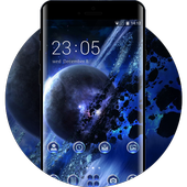 Cosmos theme space galaxy asteroid wallpaper icon