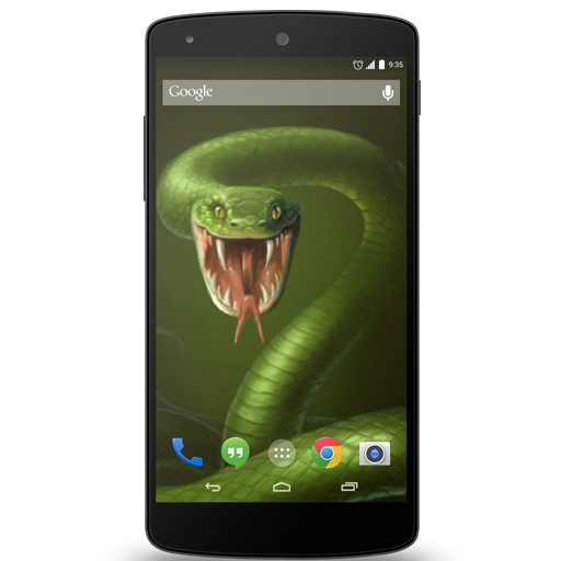 Green snake live wallpaper icon