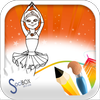 Ballerina Girls Coloring icon