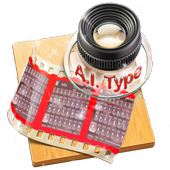 Purplish stones AiType Theme icon