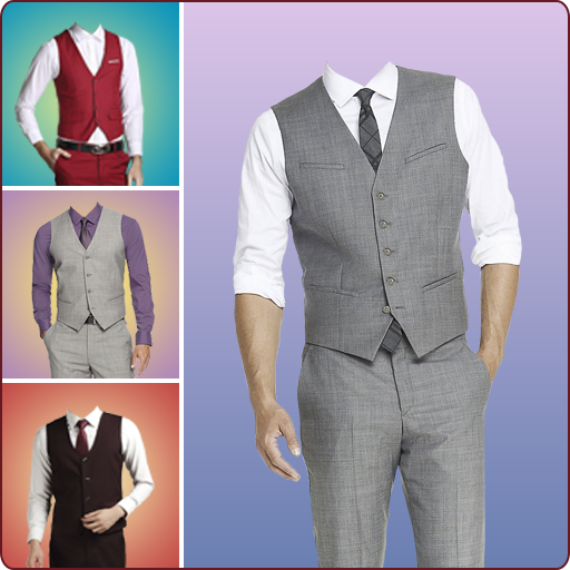 Men Vests Photo Suit - winter men photo suit icon
