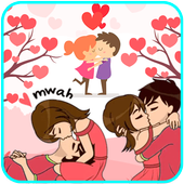 WAStickerApps kiss love icon