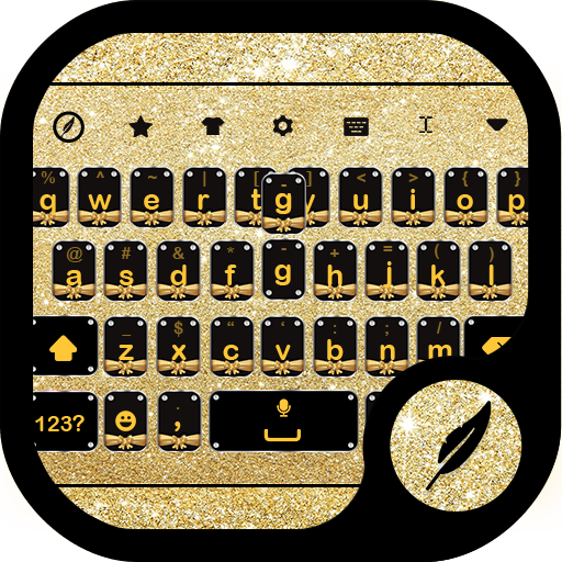 Gold Diamond Keyboard Theme icon