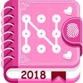 Secret diary with lock