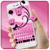 Pink Black Bow Keyboard Theme on 9Apps