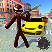 Gangstar Crime City - Spider Stickman Rope Hero icon
