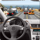 Traffic Road Racer in Car icon