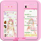 ikon Pink WA Theme Design