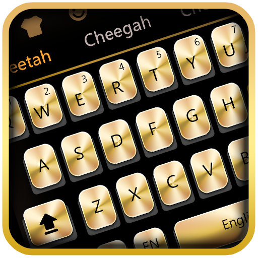 Luxury Golden Black Keyboard icon