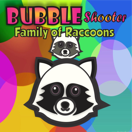 Bubble Shooter - Family of Raccoons icon
