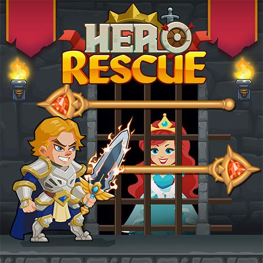 Hero Rescue : Pin Pull - Pull The Pin Puzzle