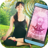 Meditation music and sound icon