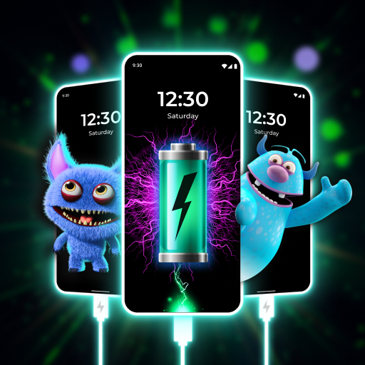 Battery Charging Animation 3D icon