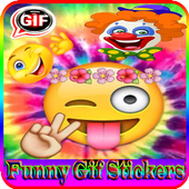 Funny Gif Stickers For WhatsApp 2020 أيقونة