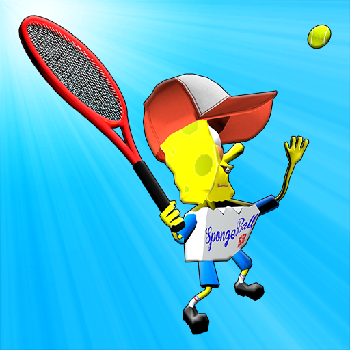Sponge Tennis Simulator. 3D Bottom City Clash icon