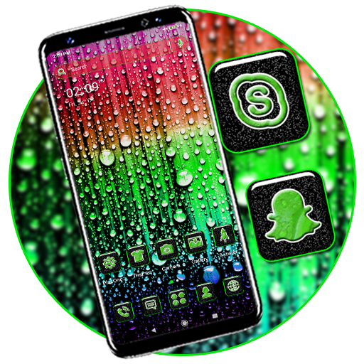 Rainbow Water Drops Theme icon