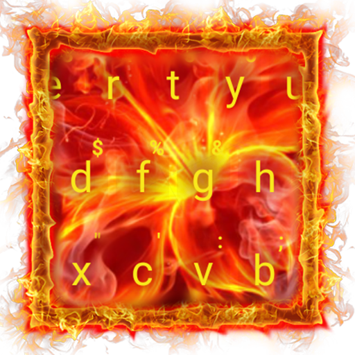 Neon Fire Weed Keyboard Theme icon