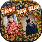 New Year Dual Photo Frames on 9Apps