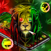 ikon Tema Reggae Weed Lion
