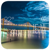 Rosario weather widget/clock icon