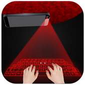 Hologram 3D keyboard simulated