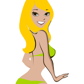 Hot sexy bikini girl wallpaper icon