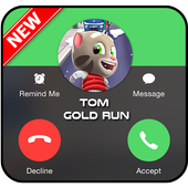 Fake Call Talking Tom Gold Run Free icon