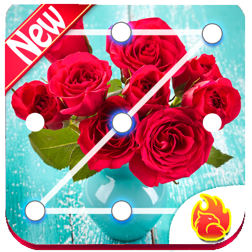 Red Rose Flower Lock Screen, Red Rose wallpapers icon
