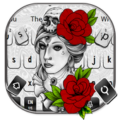 Tattoo Rose Keyboard Theme icon