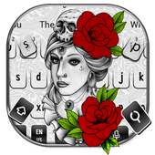 Tattoo Rose Chủ đề bàn phím on 9Apps