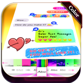 Color Your Text Messages for whatsapp &amp; facebook icon