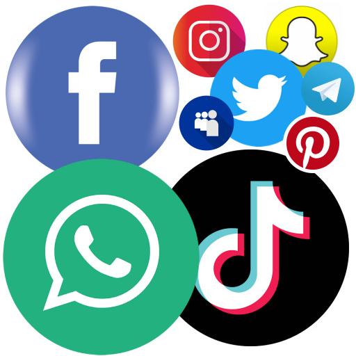 All USA social media app and social network app icon