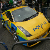 Police car racing simulator icon