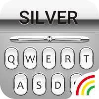 Silver Keyboard - Free Emoji & Gif