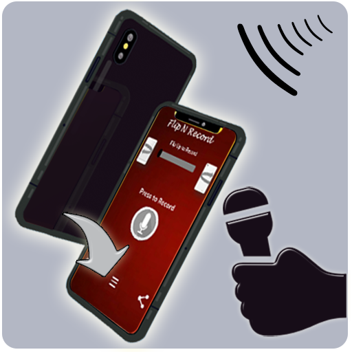 Flip N Record (Auto Start &amp; Stop Audio Recorder) icon
