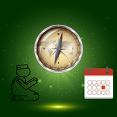 Qibla &amp; prayer time &amp; calendar icon