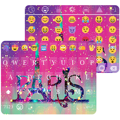 Galaxy Paris KK Emoji Keyboard for Android GO icon