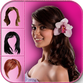 Girls Hairstyle Change Photo Editor icon
