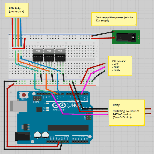 Timer Circuit voor nachtlamp icon