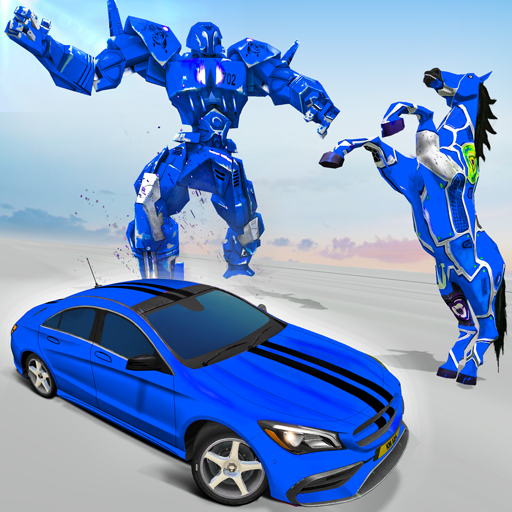 Real Horse Robot Transforming Games - Robot Car 3D icon