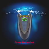 Taser guns electric game icon