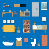 Furniture -Learn, Spell, Quiz, Draw, Color &amp; Games icon