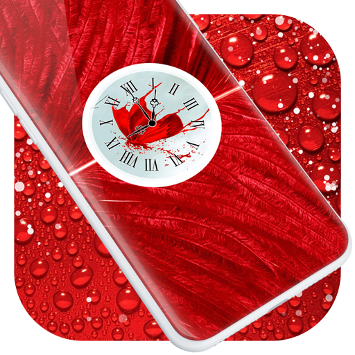 Red Clock Live Wallpaper icon