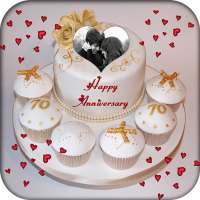 Name Photo On Anniversary Cake on 9Apps