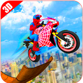 Spiderman Mega Ramp Bike Stunts icon